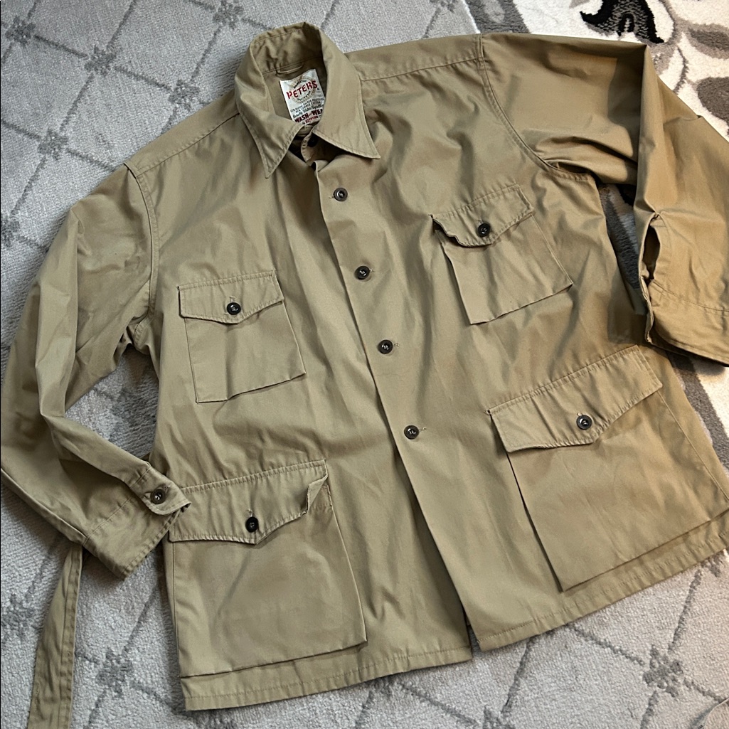 Vintage 1960’s Men's Water Repellent Safari Jacket